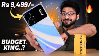 POCO M6 5G Unboxing amp Review 🔥  5G Smartphone Under Rs 10000  🤔  Tech Unboxing ⚡️ [upl. by Annaerda]