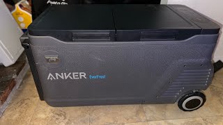 Anker EverFrost 53L Dual Zone Camp Fridge Freezer Battery Test using Solar Panels [upl. by Eenaj782]