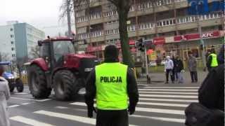 Szczecin Protest rolników  zdania mieszkańców [upl. by Yuzik4]