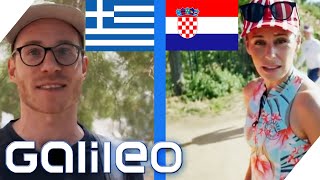 Kroatien vs Griechenland Wo kann man besser Urlaub machen  Galileo  ProSieben [upl. by Landers]