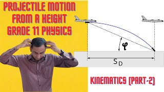 Projectile motion from a Height Special case Class 11 Physics Kinematics [upl. by Stier]