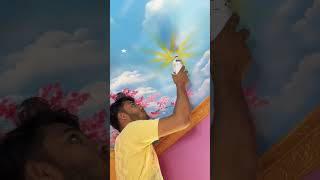 Sky celing desigin painting wallpainting homedecor [upl. by Suneya]