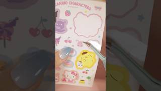 My Melody Sticker Journal 💗 shorts mymelody sticker journal diy sanrio asmr [upl. by Ynohtn]