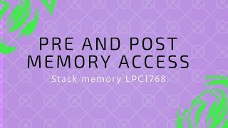 Memory access using PrePost Indexing [upl. by Quillan]