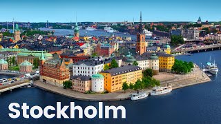 Stockholm City Tour Ultra HD  Stockholm Sweden  Stockholm Drone View [upl. by Anilec]