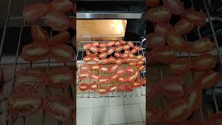 Making oven dried tomatoes Cant depend on weather 🌞🌧️ [upl. by Read]