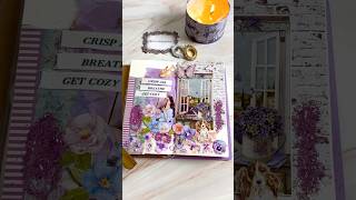 Journal with me  ASMR  Purple and Sparkle scrapbooking shorts [upl. by Rehteh719]