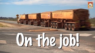 Trucks and road trains on the job across Australia [upl. by Waine]