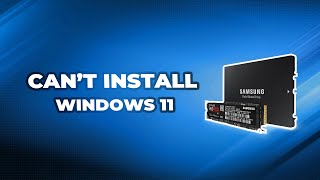 Cant Install Windows 11 on External SSD [upl. by Prowel]