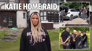 Shock moment Katie Price’s £2m Mucky Mansion is surrounded by bailiffs [upl. by Licec]