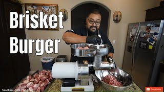 Brisket Burger Recipe  I Ground Up An Entire Prime Brisket [upl. by Ahsinaw]