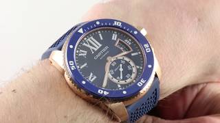 Cartier Calibre de Cartier Diver WGCA0010 Luxury Watch Review [upl. by Lezah]