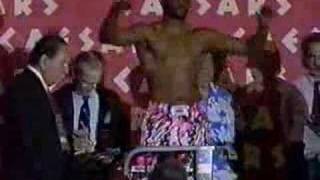 Thomas Hearns Virgil Hill Weigh in 1991 [upl. by Jamila]