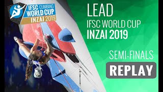 IFSC World Cup Inzai 2019  Lead semifinals [upl. by Coraline727]