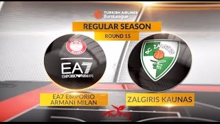 Highlights EA7 Emporio Armani Milan  Zalgiris Kaunas [upl. by Enial]