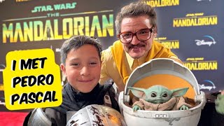 Logan MET PEDRO PASCAL at the Mandalorian LA Premiere [upl. by Booker229]