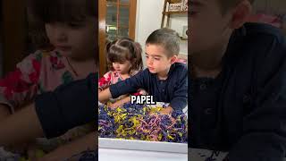 🌈 ACTIVIDAD SENSORIAL ✨ JUGUEMOS CON VIRUTA DE PAPEL actividadesparaniños [upl. by Potts174]