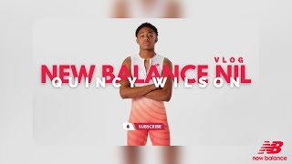 Come with me to sign an NIL Deal with New Balance interview gear etc  Quincy Wilson [upl. by Margret]