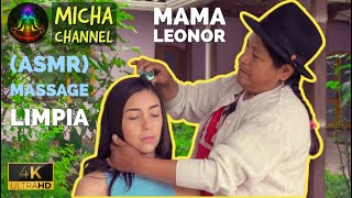 Relaxing massage and Energy Cleansing limpia from Mama Leonor with soft ASMR sounds to sleep [upl. by Aiceled]