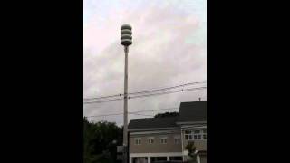 Federal Signal Modulator Siren  Alternate Wail  Manasquan NJ  HURRICANE IRENE [upl. by Jadd]