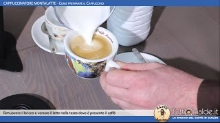 Tuttocialdeit Cappuccinatore Montalatte per latte caldo e freddo  Preparazione Cappuccino [upl. by Assedo]