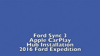 Ford Sync 3 Apple CarPlay installing USB hub Ford Expedition [upl. by Hillhouse]