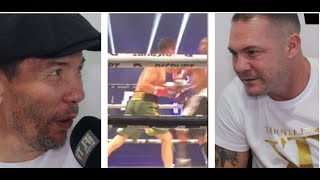 YOU ARE A S TEACHER  KULAKHMET TAUNTS NIGEL TRAVIS amp JAMIE MOORE AFTER STUNNING KNOCKOUT [upl. by Mur291]