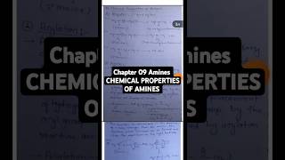 Class 12 chemistry  Chapter 09 Amines  Chemical properties of Amines CBSE shorts viralshorts [upl. by Munt]