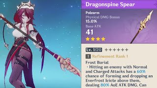 របៀបយក Dragonspine Spear  The Festering Fang  Genshin Impact [upl. by Patrick]