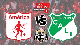 América 3 vs Cali 0  Fecha 10  Liga II 2023 [upl. by Nyladgam]