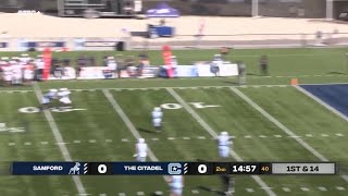 SoCon 2024 Match Highlight I The Citadel vs Samford [upl. by Ateikan391]