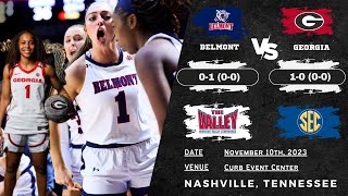 Belmont vs Georgia  NCAA Womens Basketball  111023 [upl. by Kayne]