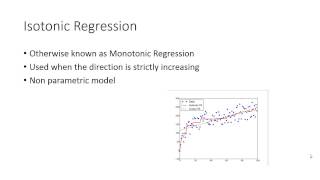 38  Isotonic Regression [upl. by Dremann]