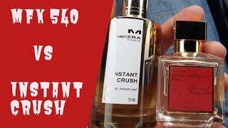 Baccarat 540 vs Mancera Instant Crush  Which is Better [upl. by Boyt154]