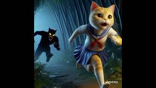 School Girl Cat is Running With Ghost 👻 👽 😱 👻 [upl. by Hirz741]