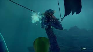 Rare underwater Kraken attack while diving  Sea Of Thieves [upl. by Nettie]