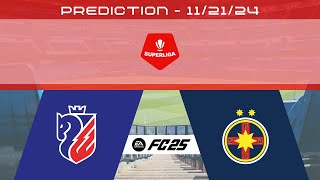 FC Botoșani vs FCSB  Prediction  202425 Superliga  EA FC 25 [upl. by Ecydnarb]