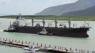 STR Lucky Bulk Carrier Arriving in Cairns Harbour with Folding Hatch Covers Shown on 5 Nov 2024 [upl. by Charmaine805]