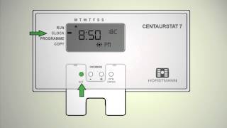 Video How to set the time on your Horstmann thermostat [upl. by Attelrak185]