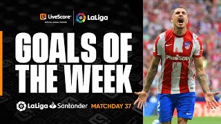 LaLiga Goals of the Week 37 Juanmi amp Gimenez  LiveScore 360° Replay [upl. by Renmus]