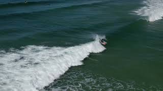 Surfing at The Wall North Cronulla Start with some Bodyboarding at the Island [upl. by Tudela]