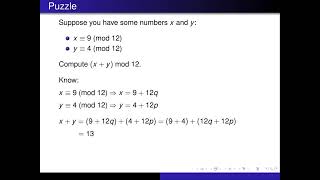 Mod Operator and Congruence of Integers [upl. by Esorbma]