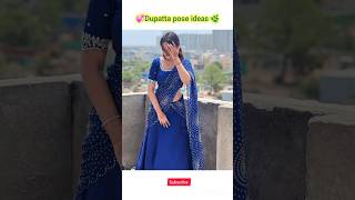 Dupatta pose ideas for sareelahga suitAnarkali frocksfashionpose dressshortsfeedposestyle [upl. by Nalyad]