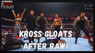 Blow your HOCUS POCUS out your a Karrion Kross GLOATS after RAW [upl. by Sillert]