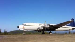 Everts Air Fuel DC6 Landing at Nixon Fork [upl. by Kaylyn]