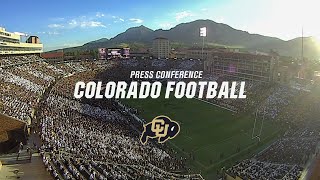 Colorado Football Week 2 Press Conference [upl. by Florio117]