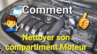 👨‍🔧Comment nettoyer son compartiment moteur avec un spray à 1€‼️😱 [upl. by Xavier]