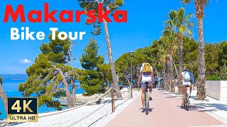 Makarska Riviera 🇭🇷 Croatia 4K Bike Tour Makarska Baska Voda Brela 2022 [upl. by Littlejohn]