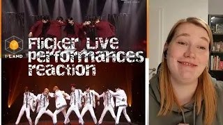 Enhypen Flicker Live  Debut Show  I Land performance  reaction [upl. by Nyltiak]