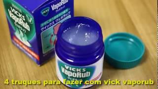 4 truques para fazer com vick vaporub  VICKVAPORUB [upl. by Schnorr]